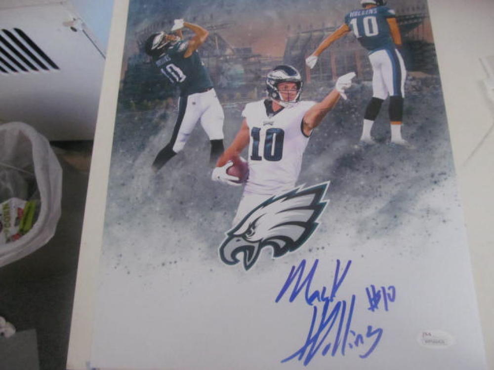 Mack Hollins Philadelphia Eagles Signed 16x20 Photo COA Collage