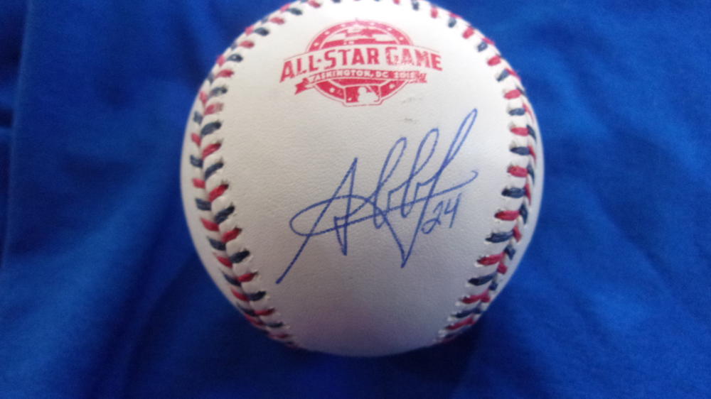 Jesus Aguliar Milwaukee Brewers Signed 2018 All Star Baseball COA