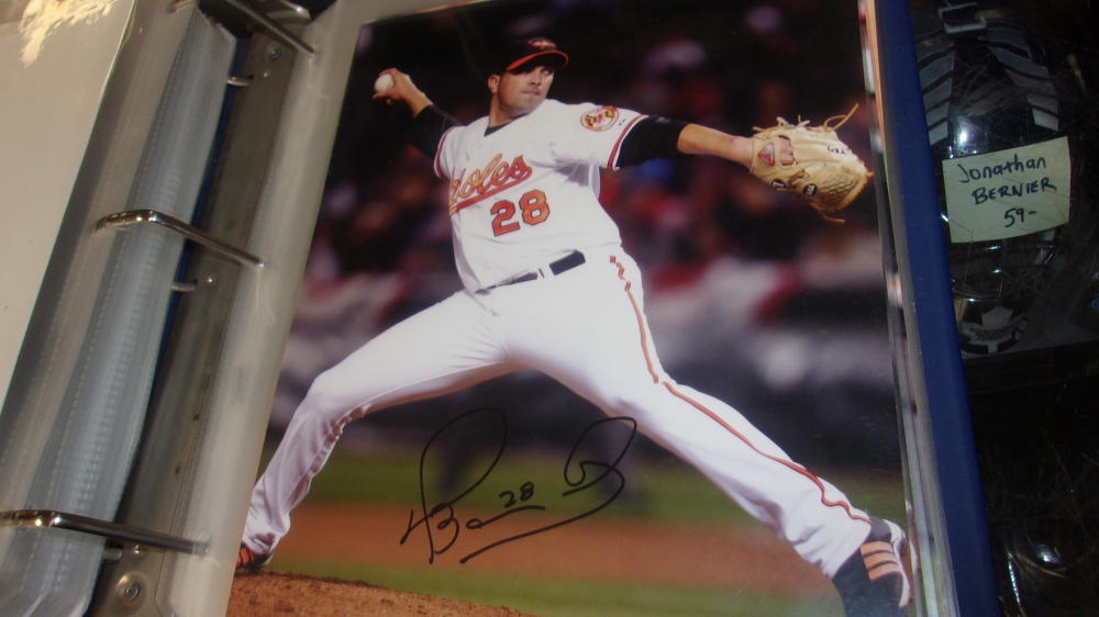 Danys Baez Baltimore Orioles Signed 8x10  Photo COA 
