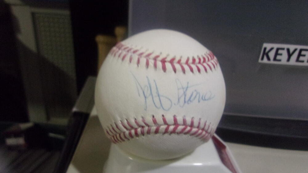 Jeff Stone Philadelphia Phillies Signed MLB Baseball COA