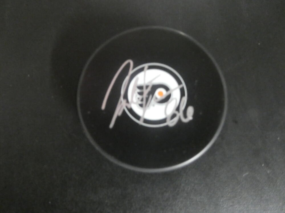 Joel Farabee  Philadelphia Flyers Signed Logo Puck JSA