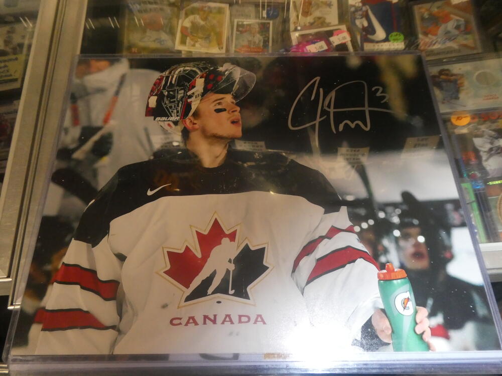 Carter Hart Philadelphia Flyers/Team Canada Signed 11x14  Photo COA 